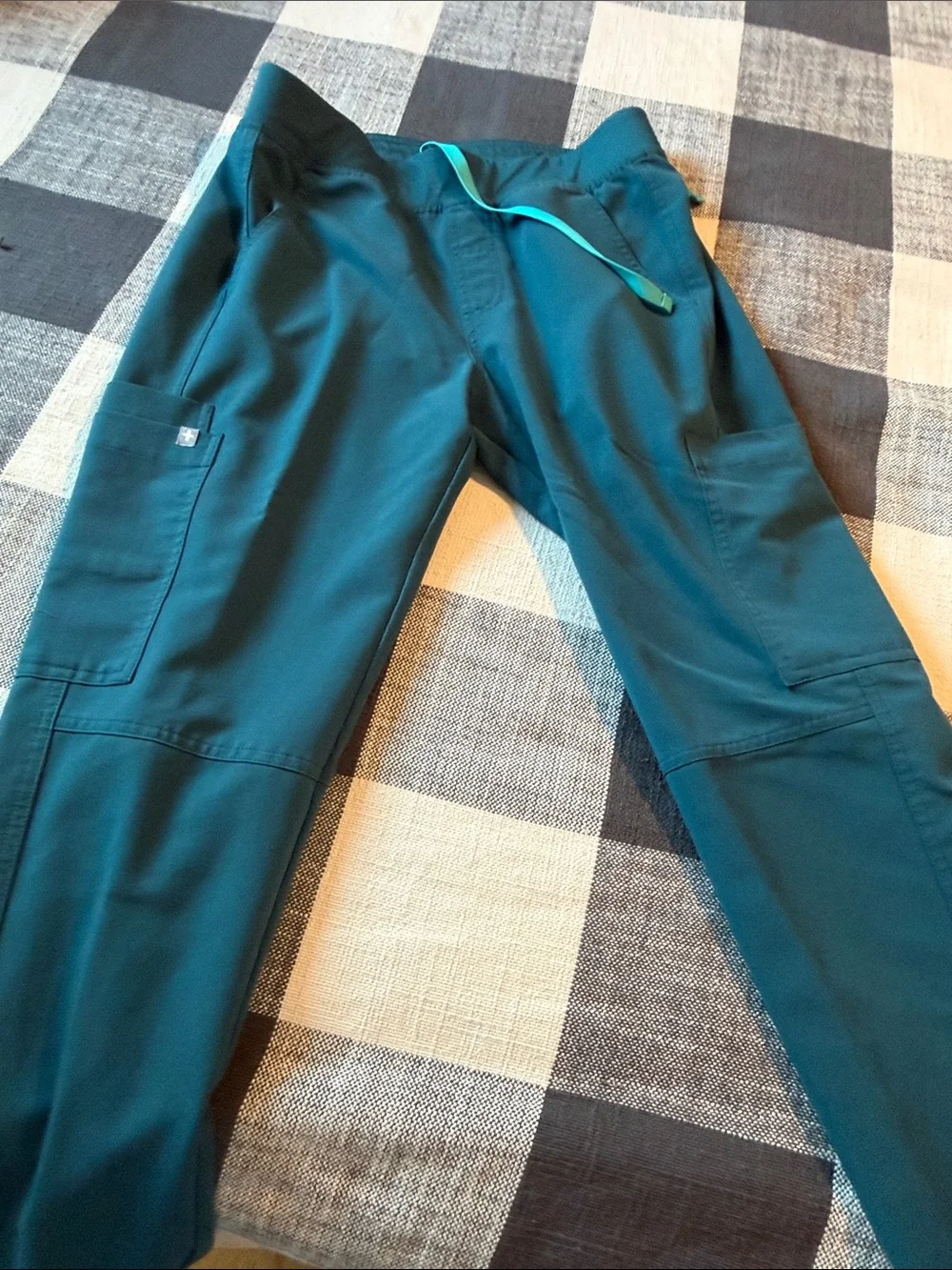 Figs Teal Men's Drawstring Jogger Pants